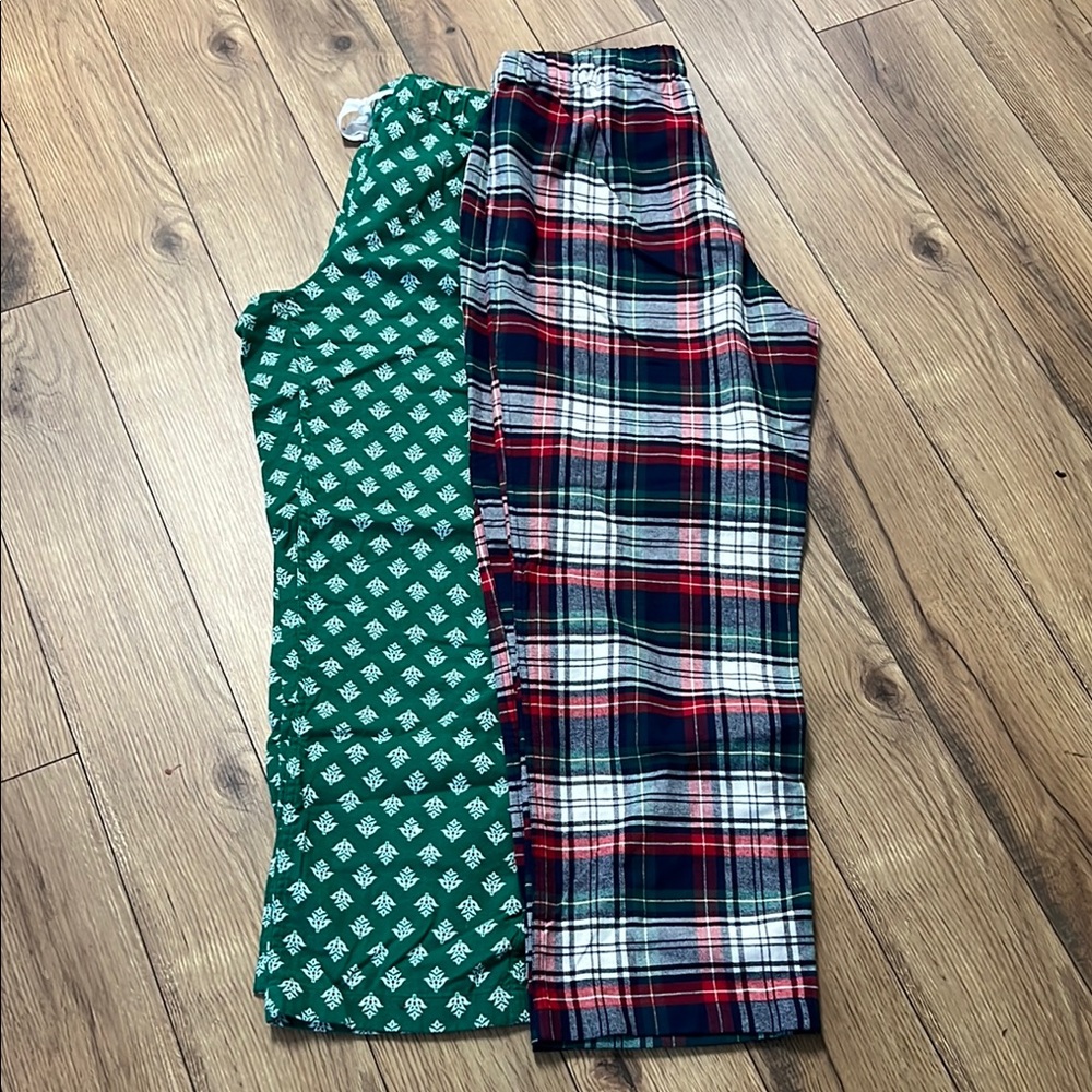Size Medium J Crew lot of 2 Pajama Pants